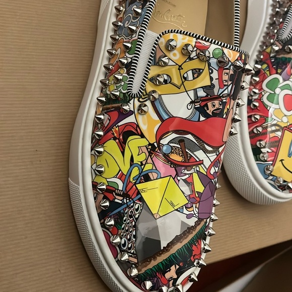 Chrisitan Louboutin super pik boat flat low top slip size 36.5 - Picture 4 of 7